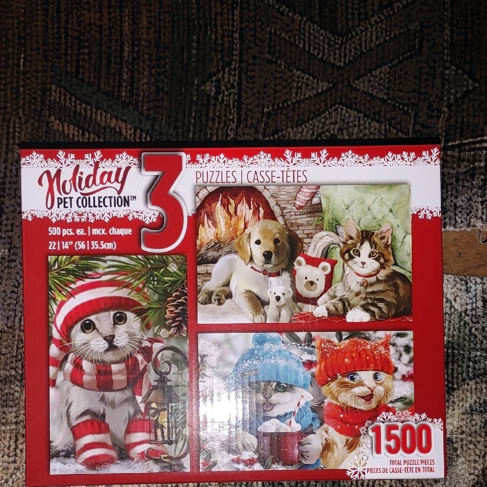 Holiday Pet Collection Puzzle Set
